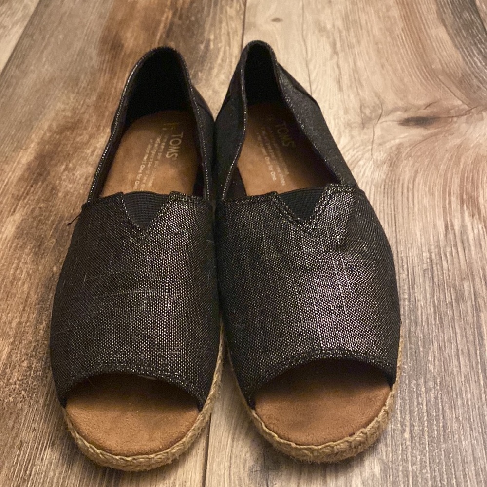 Toms Alpargata Open Toe, Size 7